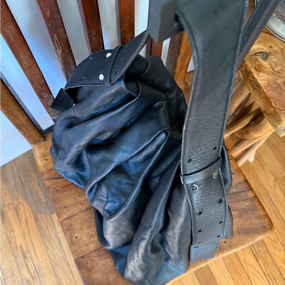 COS Black Leather Oversized Slouch Shoulder Bag - Picture 7 of 9